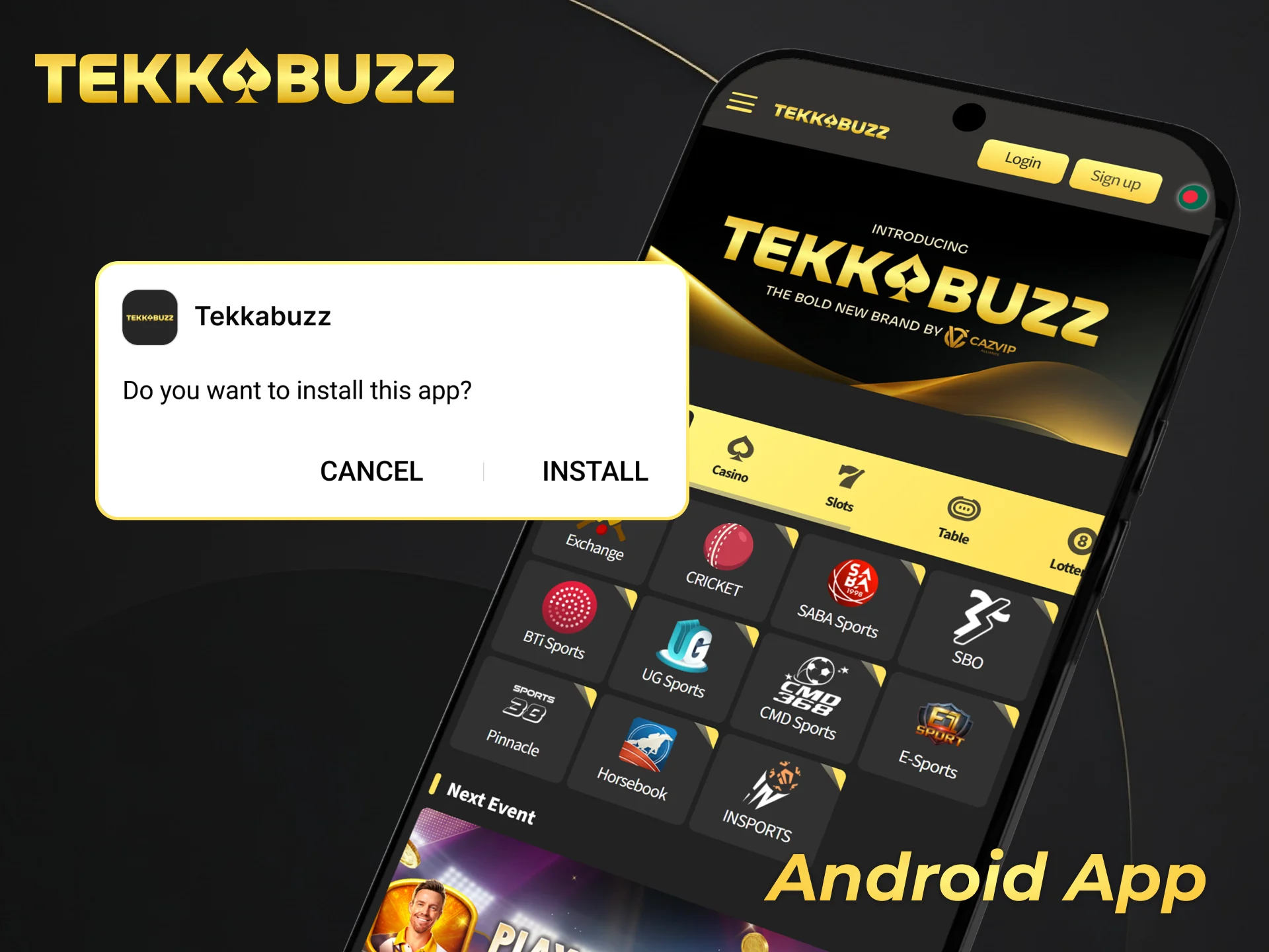 Download the TekkaBuzz Android App for a premium betting experience.