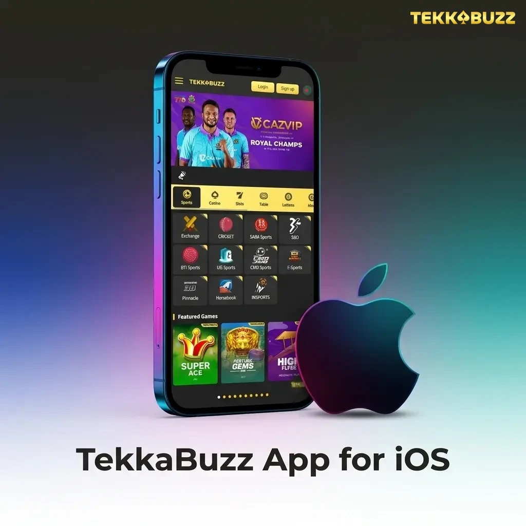 TekkaBuzz iOS app available free for iPhone and iPad users in Bangladesh, optimised for seamless gaming and betting experience.