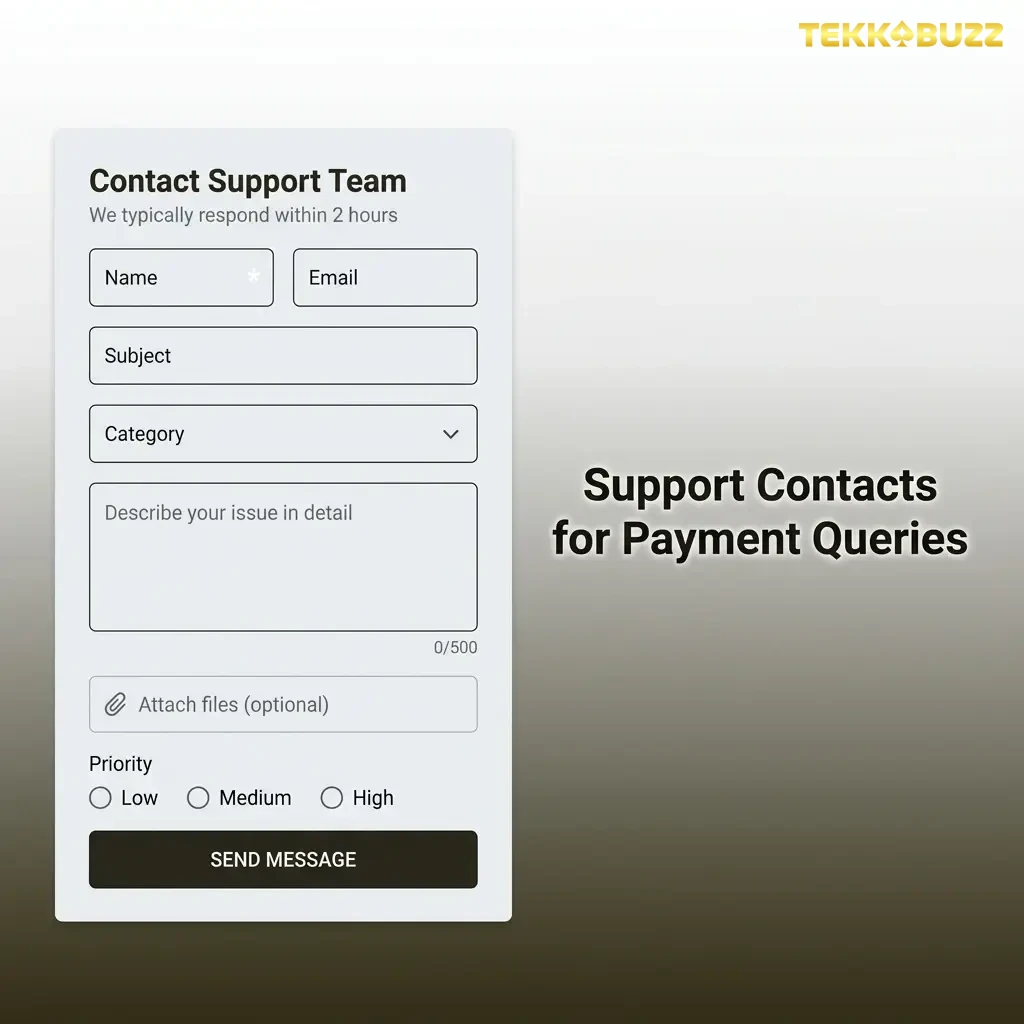 TekkaBuzz payment support contacts in Bangladesh via live chat, email, Telegram, and FAQ for deposit and withdrawal queries